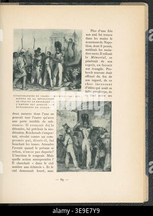Octave Aubry (1881–1946) war ein französischer Historiker und Autor. Le roi de Rome bezieht sich auf Napoleon II. (1811–1832), den Sohn Napoleons Bonapartes. Der historische Fotodruck dokumentiert die Pariser Ausgabe Band 2 von Plon aus dem Jahr 1937 und hebt Napoleon II. Leben und historischen Kontext hervor. Stockfoto