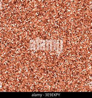Strukturierter Hintergrund mit glitzerndem Roségold-Glitzermuster mit kleinen reflektierenden Partikeln für einen schimmernden Effekt, der für verschiedene Zwecke geeignet ist Stock Vektor