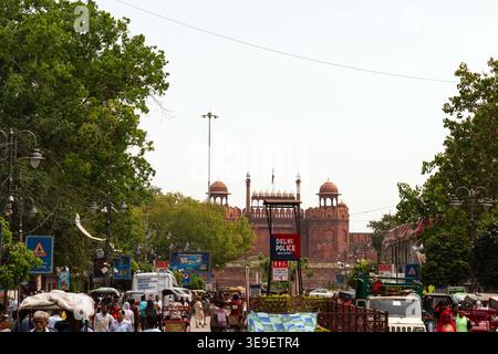 Das Rote Fort, Neu-Delhi, Indien. Stockfoto