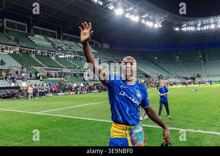 Moises Caicedo aus Chelsea war im Finale der UEFA Conference League 2025 zwischen Real Betis Balompie und Chelsea FC im Stadion Wroclaw zu sehen. Stockfoto