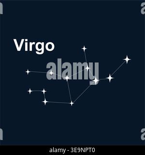 Sternbild Sternbild astrologisches isoliertes Symbol Stock Vektor