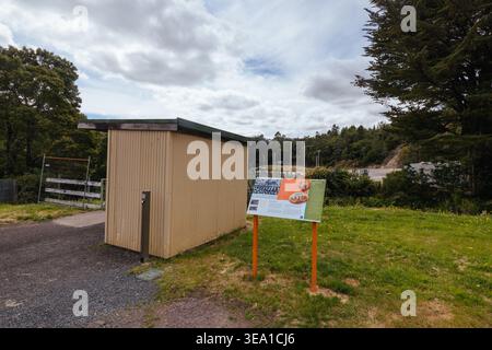 Gravel Oval in Queenstown in Tasmanien Australien Stockfoto