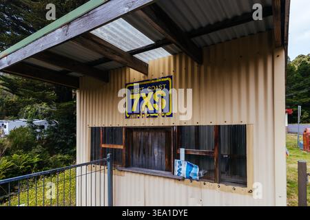 Die Stadt Queenstown in Tasmanien, Australien Stockfoto