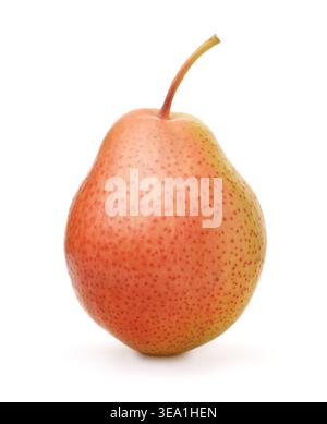 Vorderansicht einer einzelnen Reifen Birne isoliert auf weiß Stockfoto