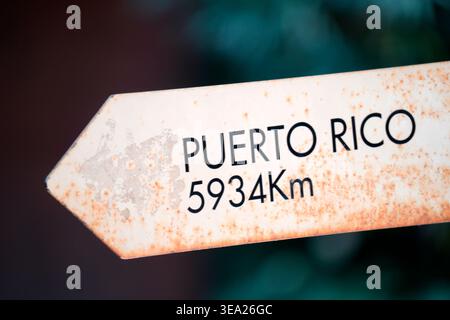 Puerto Rico Fernstreckenpfeile singen Detail Stockfoto