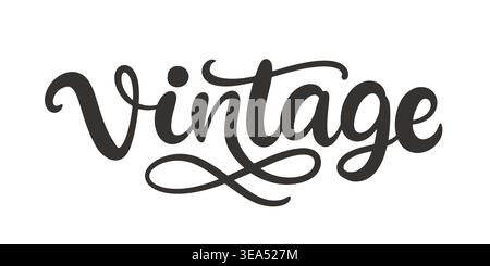 Vintage handgeschriebene Schrift, moderne Kalligraphie Stock Vektor