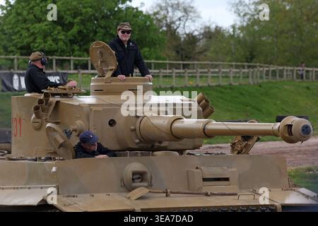 Tiger Tank 131, der weltberühmte deutsche Panzer aus dem Zweiten Weltkrieg und der einzige ursprüngliche Tiger I, der sich derzeit in einem betriebsbereiten Zustand befindet. Stockfoto