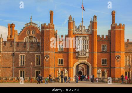 Hampton Court Palace, East Molesey, London Borough of Richmond upon Thames, London, England, Vereinigtes Königreich Stockfoto