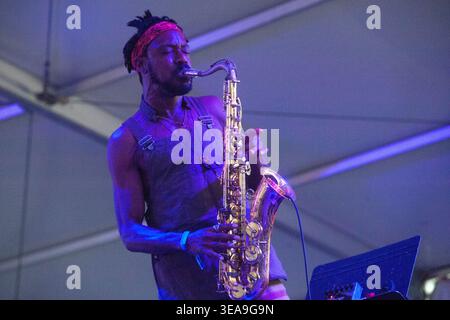 The Comet erscheint auf dem Austin City Limits Music Festival, Austin, Texas, 11. Oktober 2019. (Foto: John Anderson/The Austin Chronicle) Stockfoto
