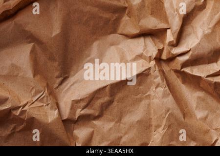 Hintergrund Aus Recyceltem Braunem Handwerkspapier Stockfoto