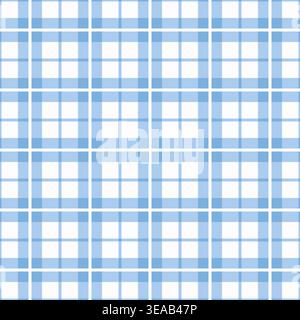 Pastellblau Karierter Hintergrund Mit Nahtlosem Muster Stock Vektor