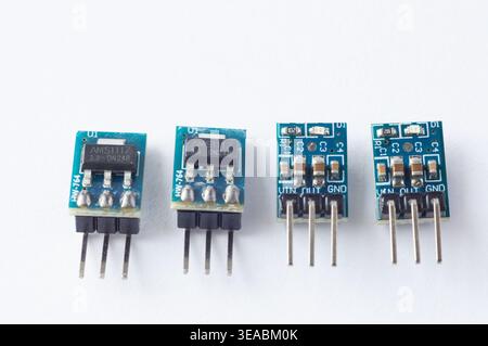 Mini-Abwärts-Netzteilmodul für Arduino Stockfoto