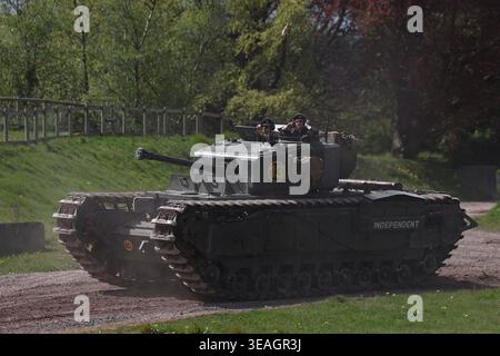 Churchill britischer Panzer aus dem Zweiten Weltkrieg Stockfoto