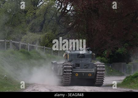 Churchill britischer Panzer aus dem Zweiten Weltkrieg Stockfoto