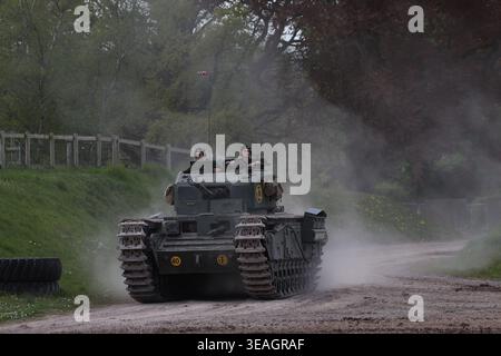 Churchill britischer Panzer aus dem Zweiten Weltkrieg Stockfoto