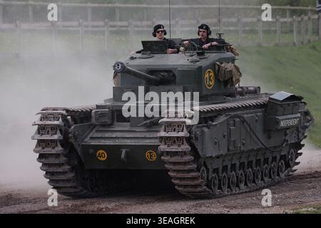 Churchill britischer Panzer aus dem Zweiten Weltkrieg Stockfoto
