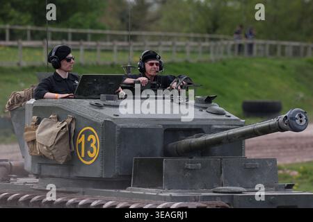 Churchill britischer Panzer aus dem Zweiten Weltkrieg Stockfoto