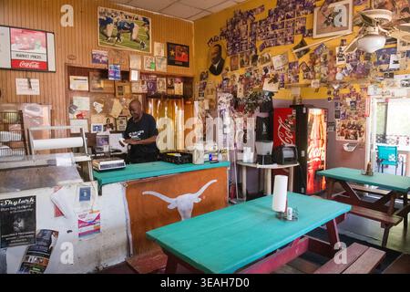 Sam's BBQ, Austin, Texas, 31. Mai 2018. (Foto: John Anderson/The Austin Chronicle) Stockfoto