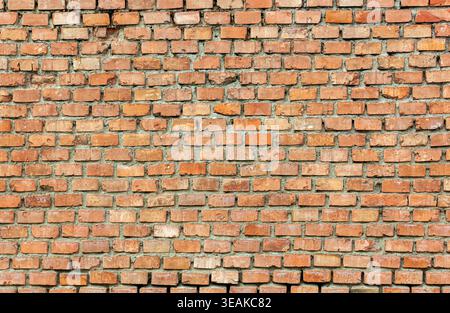 Backsteinmauer, Backsteinwände Stockfoto