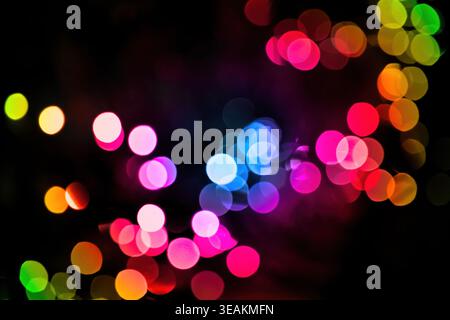 Unschärfe, mehrfarbig, Bokeh, Unschärfe, Unschärfe, Unschärfe, verschwommene Bewegungen, Unschärfe, Unschärfe, mehrfarbige, Bokehs Stockfoto