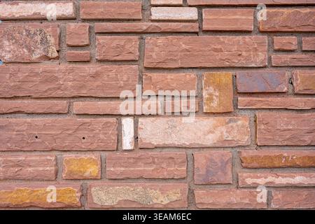 Sandstein, Mauerwerk, Steinmauer, Sandsteine, Mauerwerk, Steinmauern Stockfoto