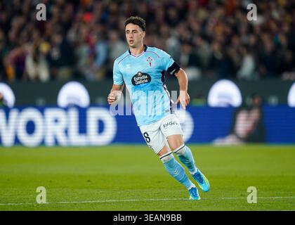 Barcelona, Spanien. April 2026. UEFA Champions League-Spiel, Viertelfinale, erstes Leg, zwischen dem FC Barcelona und Atletico de Madrid spielte am 8. April 2026 im Spotify Camp Nou Stadium in Barcelona, Spanien. (Foto: Bagu Blanco/PRESSINPHOTO) während des Spiels La Liga EA Sports zwischen dem FC Barcelona und dem RC Celta de Vigo, das am 22. April 2026 im Stadion Spotify Camp Nou in Barcelona ausgetragen wurde. (Foto: Sergio Ruiz/PRESSINPHOTO) Credit: PRESSINPHOTO SPORTS AGENCY/Alamy Live News Stockfoto
