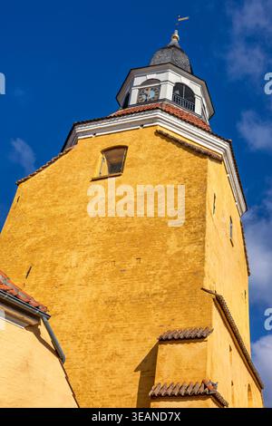 Faaborg's historischer Glockenturm, Faaborg, Fünen, Dänemark Stockfoto