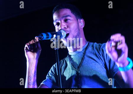 Der amerikanische Rapper Kid Cudi tritt am 30. Juli 2009 im Stubb’s, Austin, Texas auf. (Foto: John Anderson/The Austin Chronicle) Stockfoto