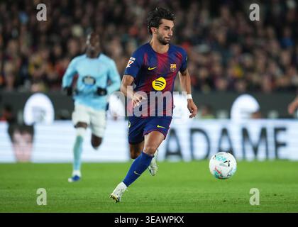 Barcelona, Spanien. April 2026. Ferran Torres vom FC Barcelona spielte während des Spiels La Liga EA Sports zwischen dem FC Barcelona und dem RC Celta de Vigo am 22. April 2026 im Stadion Spotify Camp Nou in Barcelona. (Foto: Bagu Blanco/PRESSINPHOTO) Credit: PRESSINPHOTO SPORTS AGENCY/Alamy Live News Stockfoto