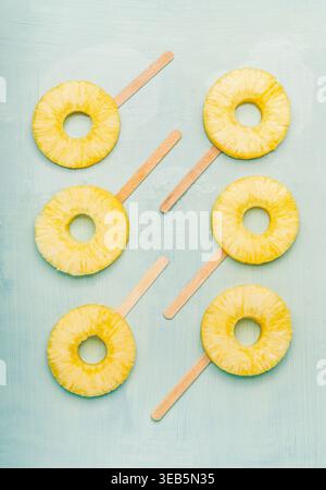 Ananas, gewürztes Eis, Ananas, gewürztes eis Stockfoto