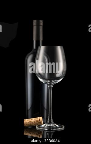 Wein, Weinglas, Rotweinglas, Weine, Glasgeschirr Stockfoto