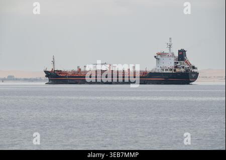 Monjasa Refiner Oil Products - Chemikalientanker in Walvis Bay, Namibia, Afrika Stockfoto