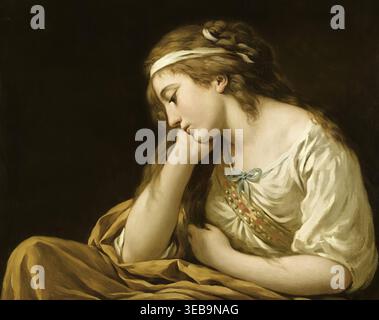 Louis-Jean-Francois Lagrenée der ältere — La Mélancolie, um 1785 Stockfoto