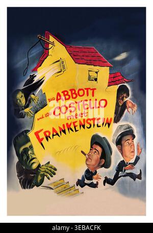 BUD ABBOTT und LOU COSTELLO in ABBOTT & COSTELLO MEET FRANKENSTEIN (1948), Originaltitel: ABBOTT AND COSTELLO MEET FRANKENSTEIN, Regie: CHARLES BARTON. Titel: UNIVERSAL INTERNATIONAL / Album Stockfoto