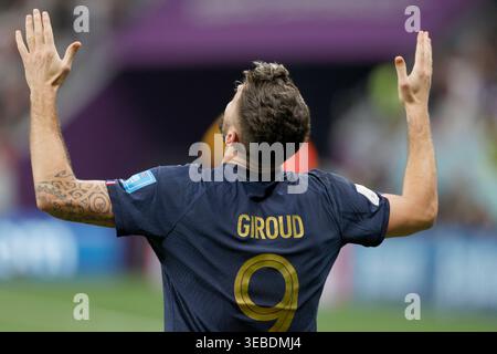 Olivier Giroud Frankreich während des Viertelfinalspiels der FIFA Fussball-Weltmeisterschaft Katar 2022 zwischen England und Frankreich am 10. Dezember 2022 im Al-Bayt-Stadion in Al Khor, Katar. Olivier Giroud Stockfoto