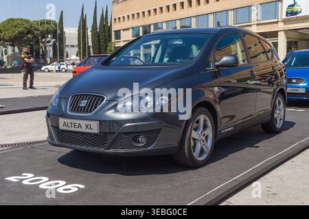 Barcelona, Spanien - 18. Mai 2025: Seat Altea XL 2006 auf der Automobile Barcelona 2025 in Barcelona, Spanien. Stockfoto