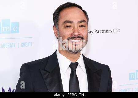 BEVERLY HILLS, LOS ANGELES, KALIFORNIEN, USA - 24. APRIL: Der US-Repräsentant Joaquin Castro kommt zur 2026 Impact Award Gala der National Hispanic Media Coalition, die am 24. April 2026 im Beverly Hilton Hotel in Beverly Hills, Los Angeles, Kalifornien, USA stattfindet. (Foto: Xavier Collin/Image Press Agency) Stockfoto