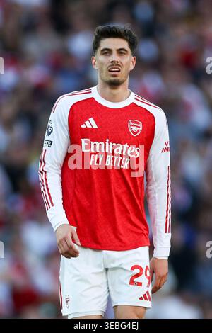 London, Großbritannien. April 2026. Arsenal Stürmer Kai Havertz (29) Portrait während des Spiels Arsenal gegen Newcastle United Premier League im Emirates Stadium, London, England am 25. April 2026 Credit: Phil Duncan/Every Second Media Credit: Every Second Media/Alamy Live News Stockfoto