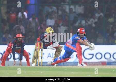 Neu-Delhi, Delhi, Indien. April 2026. Kuldeep Yadav von Delhi Capitals während Delhi Capitals vs Royal Challengers Bengaluru, 39. Match, Indian Premier League 2026 im Arun Jaitley Stadium, New Delhi, Indien am 27. April 2026. (Kreditbild: © Avijit das/ZUMA Press Wire) NUR REDAKTIONELLE VERWENDUNG! Nicht für kommerzielle ZWECKE! Quelle: ZUMA Press, Inc./Alamy Live News Stockfoto