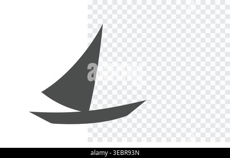 Ruderboot und Fisherman Silhouette Stock Vektor