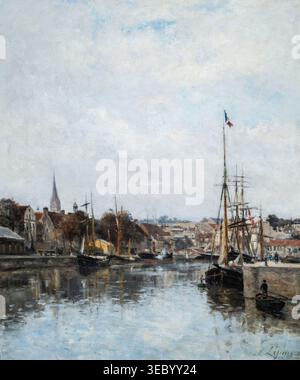 Lepine, Victor-S., Caen, Saint-Pierre Basin, 1860, Öl auf Leinwand, Palast der Normannen (Palazzo dei Normanni), Palermo, Sizilien, Italien, Europa Stockfoto