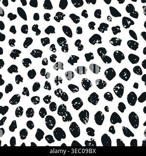 Grunge Staub Partikel Overlay Textur Hintergrund Tierdruck Nahtloses Muster Stock Vektor