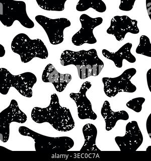 Grunge Staub Partikel Overlay Textur Hintergrund Tierdruck Nahtloses Muster Stock Vektor