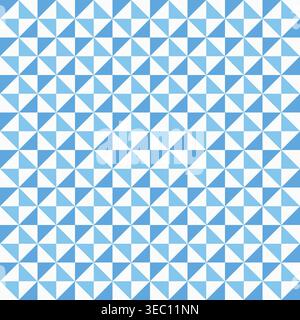 Nahtloses Muster In Pastellblau Mit Dreieckigem Mosaik Stock Vektor