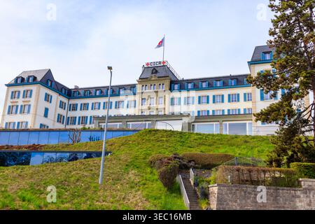 Sitz des Internationalen Komitees vom Roten Kreuz in Genf, Schweiz Stockfoto