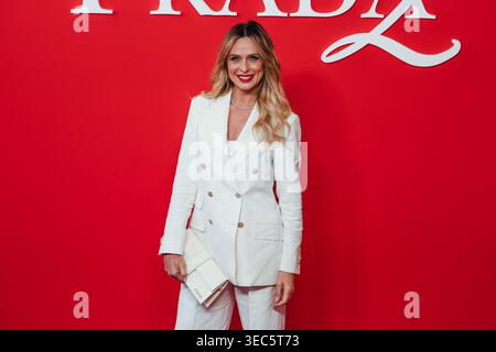 Serena Autieri nimmt am 23. April 2026 an der Fotokonferenz zur italienischen Premiere von „The Devil Wears Prada 2“ in Rinascente Milano in Mailand Teil. (Foto: Alessandro Bremec/NurPhoto) Stockfoto