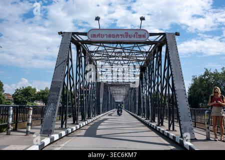 Brücke über den Fluss in Chiang Mai Thailand Stockfoto