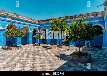 Im Kloster Santa Catalina in Arequipa, Peru Stockfoto