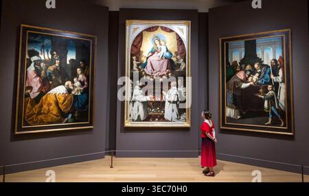 London, Großbritannien. April 2026. Die erste große monografische Ausstellung in Großbritannien, die Francisco de Zurbarán (1598-1664) gewidmet ist, wird am 2. Mai in der National Gallery eröffnet. Neben Diego Velázquez (1599–1660) und Bartolomé Esteban Murillo (1617–1682) war Zurbarán einer der führenden Maler Spaniens des 17. Jahrhunderts. Quelle: Karl Black/Alamy Live News Stockfoto