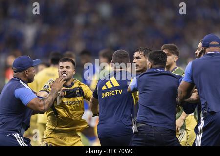 Belo Horizonte, Brasilien. April 2026. BELO HORIZONTE, BRASILIEN - 28. APRIL: Marcelo Weigandt von Boca Juniors kämpft nach einem Spiel zwischen Cruzeiro und Boca Juniors als Teil der Copa CONMEBOL Libertadores im Mineirao Stadium Stadium am 28. April 2026 in Belo Horizonte, Brasilien. (Foto von Pedro Vale/Sports Press Photo/Getty Images) Credit: SPP Sport Press Photo. /Alamy Live News Stockfoto